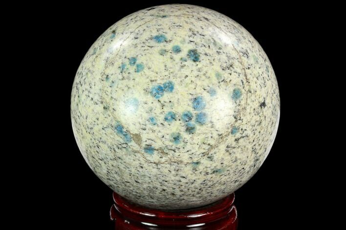 Polished K Granite (Granite With Azurite) Sphere - Pakistan #123508